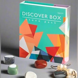 Geocentral Discover Box Stone Pack Multicolor Polished Gemstones NIB!